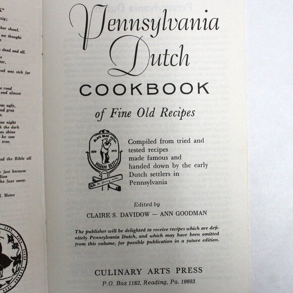 2 Small Pennsylvania Dutch Cookbooks - Read Description - Picture 8 of 13